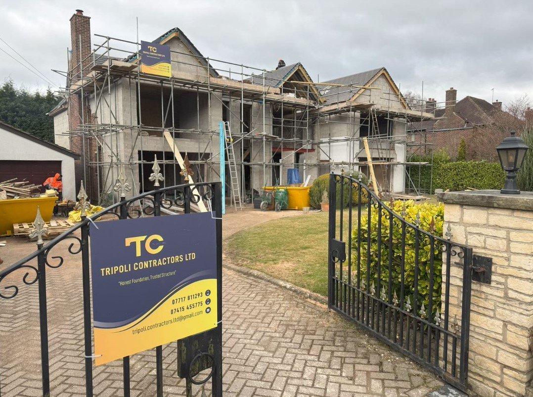 Our construction team working on a project